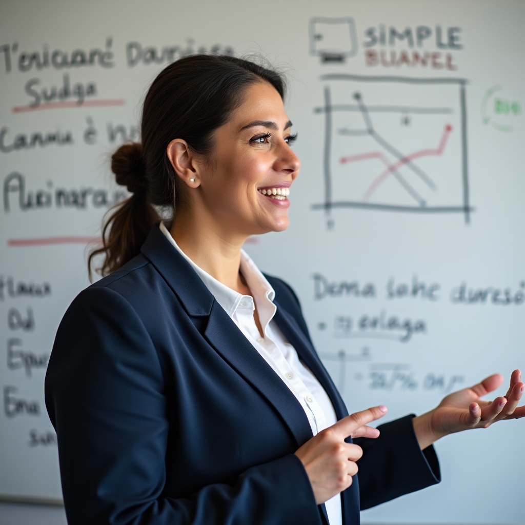Facilitator leading a financial education session inside a correctional center
