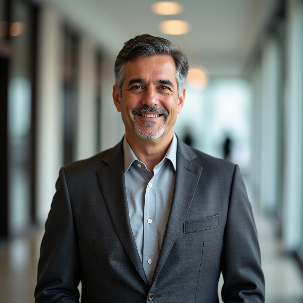 Institutional liaison, man in business casual attire